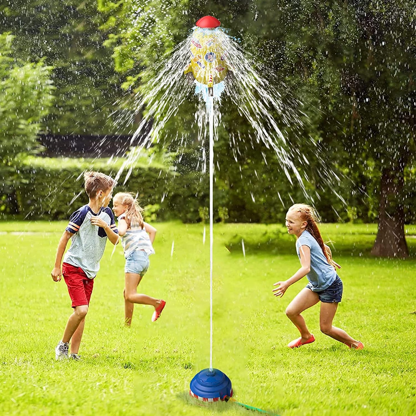 Cohete Lanza Agua Giratorio Pistola