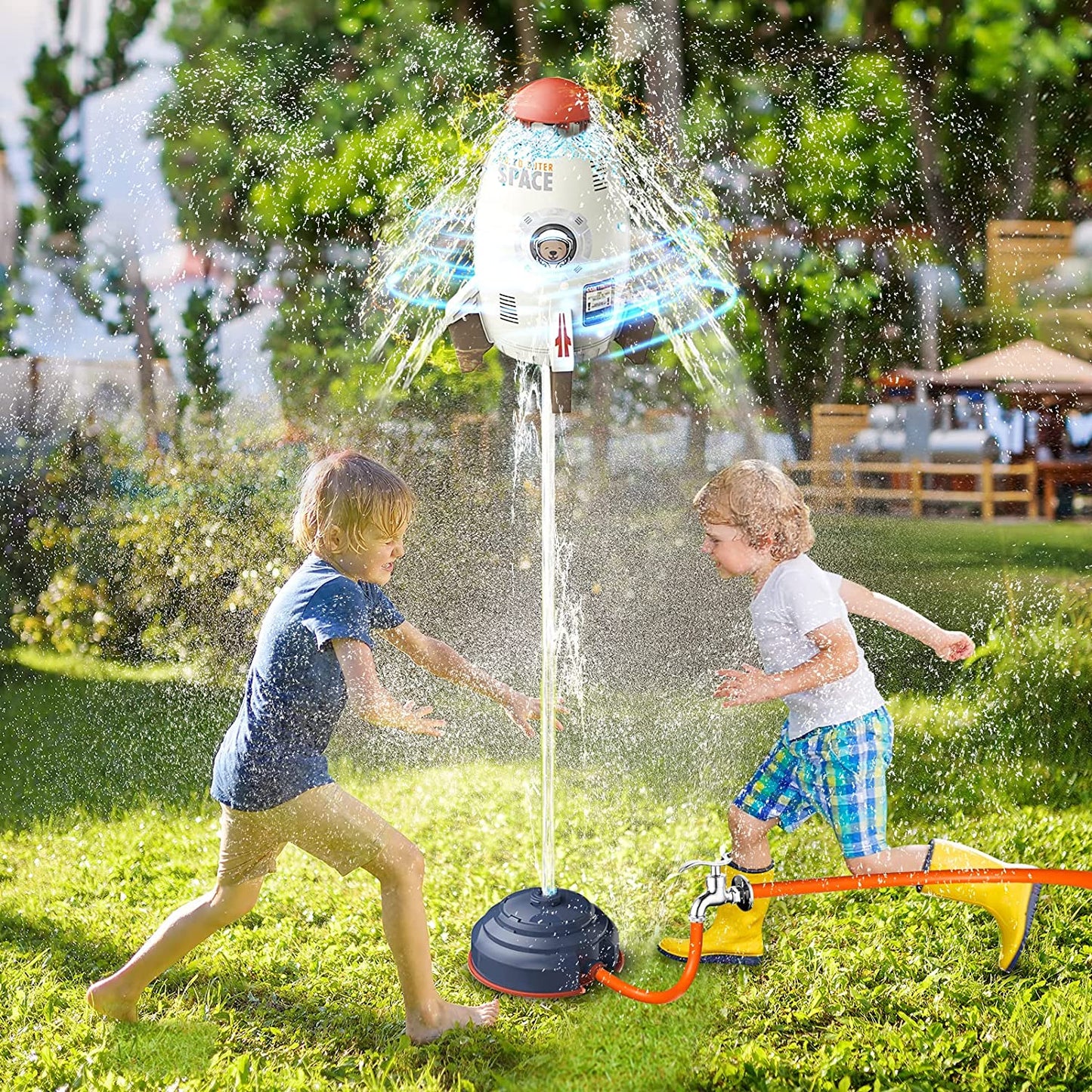 Cohete Lanza Agua Giratorio Pistola